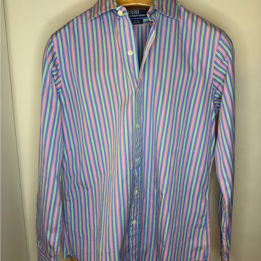 Ralph Lauren Multicolor Striped Button Down Shirt - Picture 2 of 5